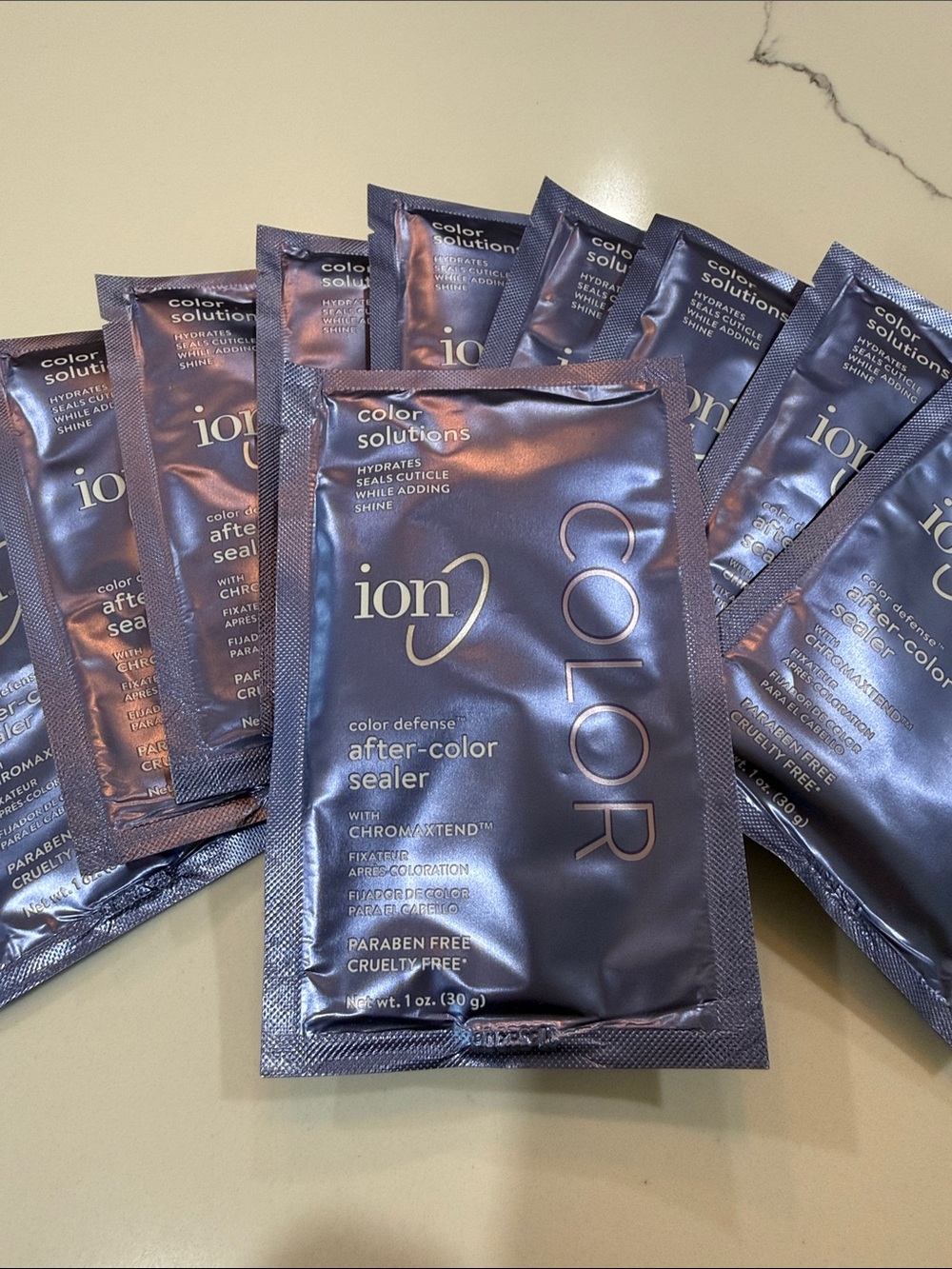 Ion Color Solutions After-Color Sealer Sachets - 10 new packs